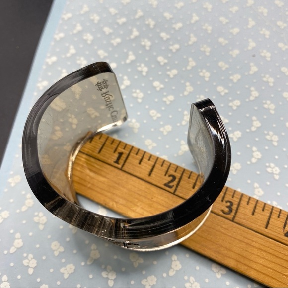 RUSTIC CUFF Smokey Acrylic Wide Chunky Cuff Bracelet - Picture 5 of 8